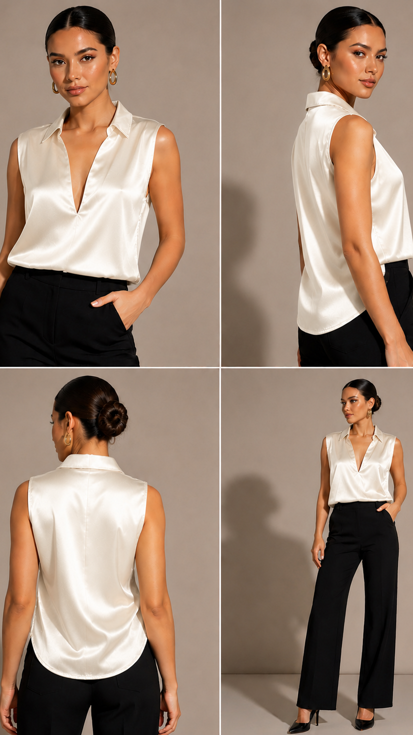 Camisa Elegance Mangas Cortas