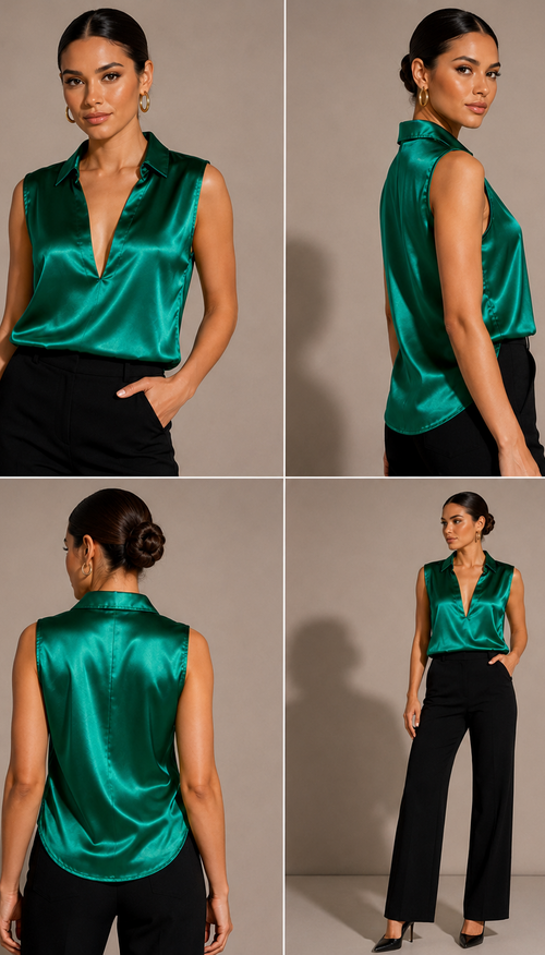 Camisa Elegance Mangas Cortas