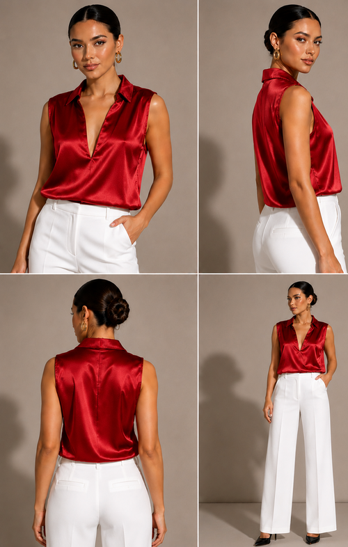 Camisa Elegance Mangas Cortas