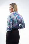 Camisa Elegante Estampada Ref. Multicolor Lila